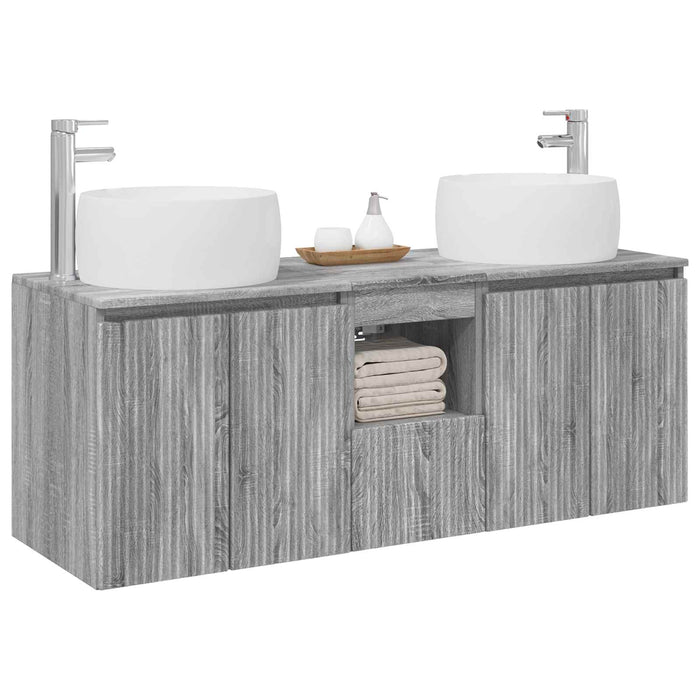 Set dulap baie 3 buc. Sonoma gri 49,5 x 44,5 x 66 cm WALTI