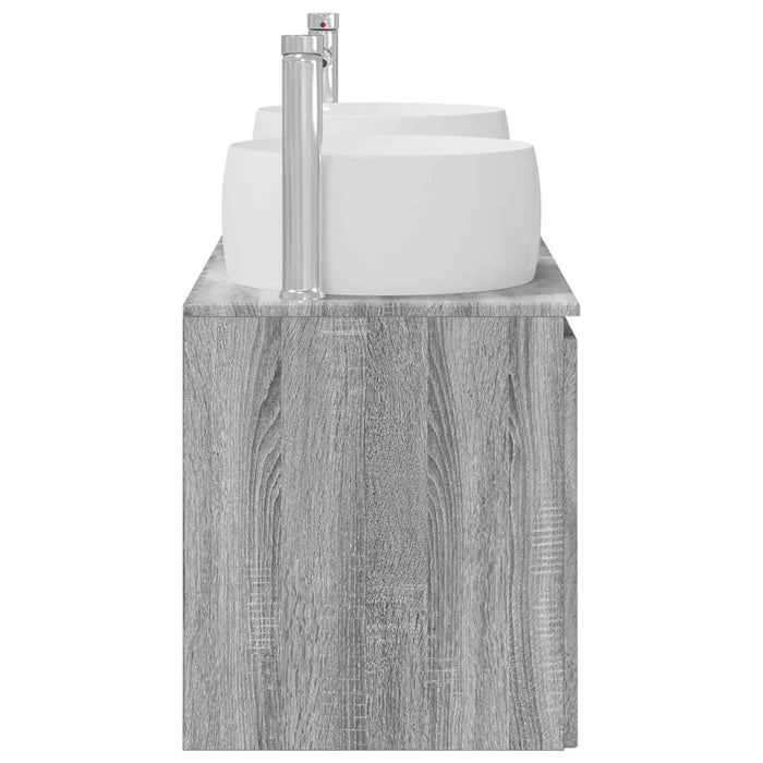 Set dulap baie 3 buc. Sonoma gri 49,5 x 44,5 x 66 cm WALTI