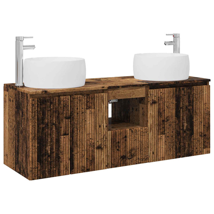 Set dulap baie 3 buc. Lemn vechi 49,5 x 44,5 x 66 cm WALTI
