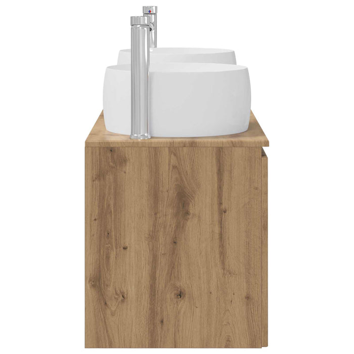 Set dulap baie 3 buc. Stejar Artizanal 49,5 x 44,5 x 66 cm WALTI
