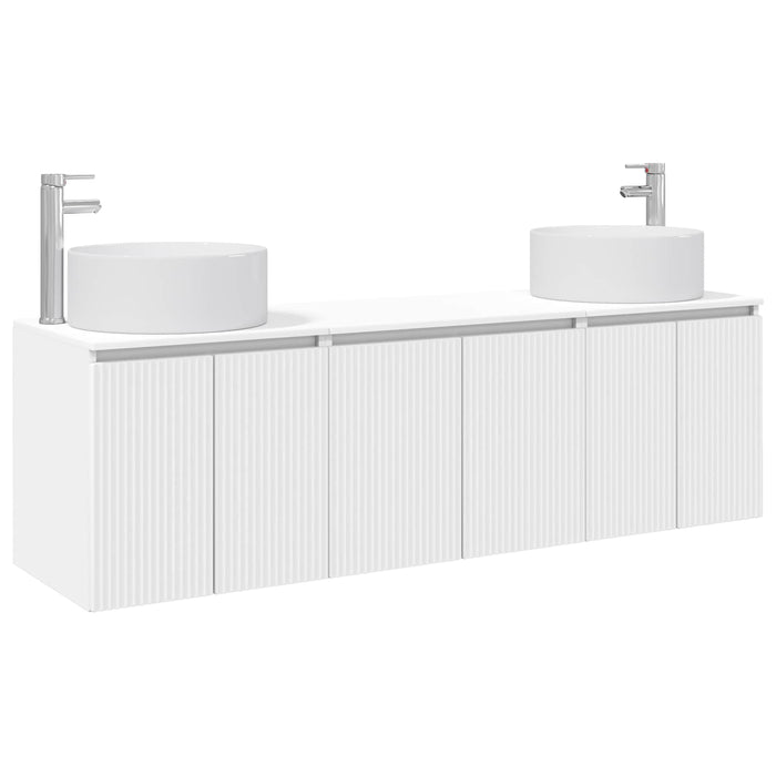 Set dulap baie 3 buc. Alb 49,5 x 44,5 x 65,5 cm Lemn prelucrat WALTI