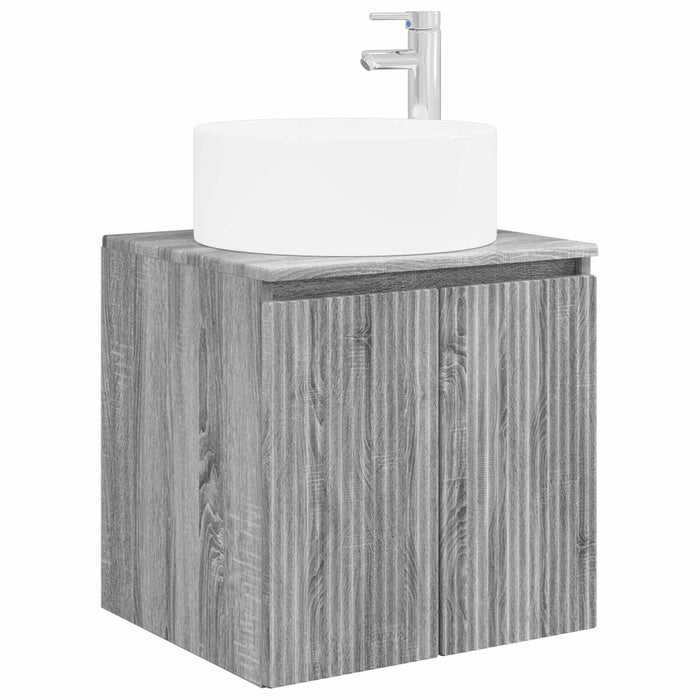 Set dulap baie 3 buc. Sonoma gri 49,5 x 44,5 x 65,5 cm WALTI