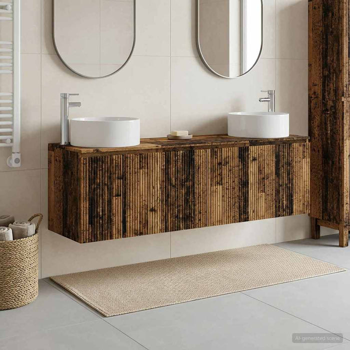 Set dulap baie 3 buc. Lemn vechi 49,5 x 44,5 x 65,5 cm WALTI