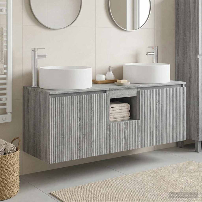 Set dulap baie 3 buc. Sonoma gri 49,5 x 44,5 x 65,5 cm WALTI
