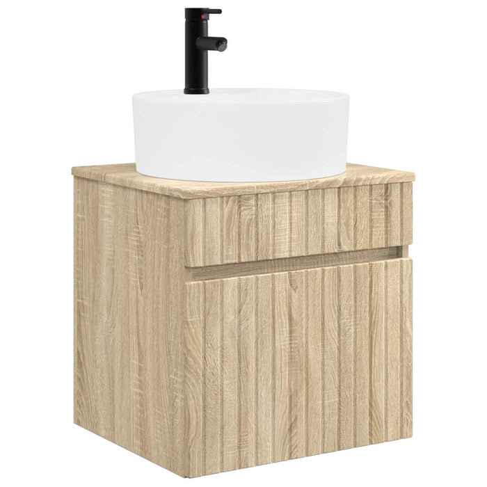 Set dulap baie 3 buc. Stejar Sonoma 49 x 44,5 x 65 cm WALTI