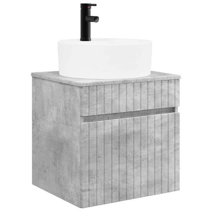 Set dulap baie 3 buc. Gri Beton 49 x 44,5 x 65 cm WALTI