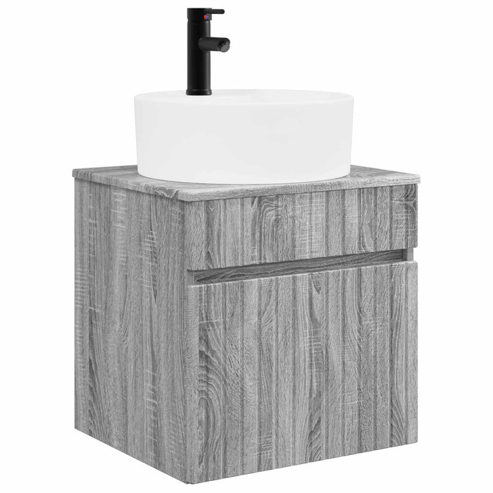 Set dulap baie 3 buc. Sonoma gri 49 x 44,5 x 65 cm WALTI