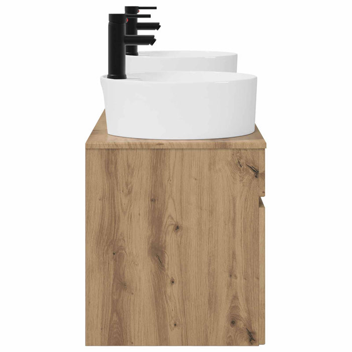 Set dulap baie 3 buc. Stejar Artizanal 49 x 44,5 x 65 cm WALTI