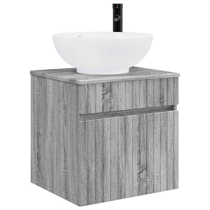 Set dulap baie 3 buc. Sonoma gri 49 x 44,5 x 66,5 cm WALTI