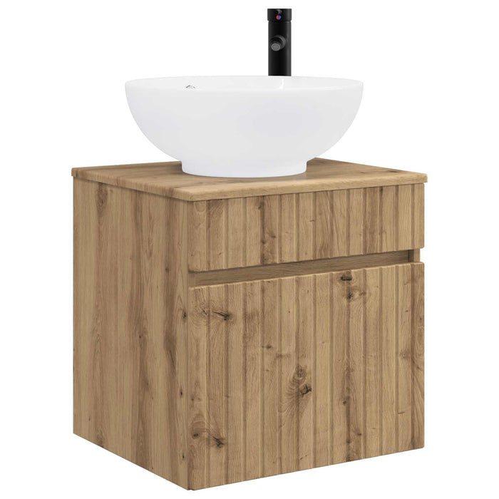 Set dulap baie 3 buc. Stejar Artizanal 49 x 44,5 x 66,5 cm WALTI