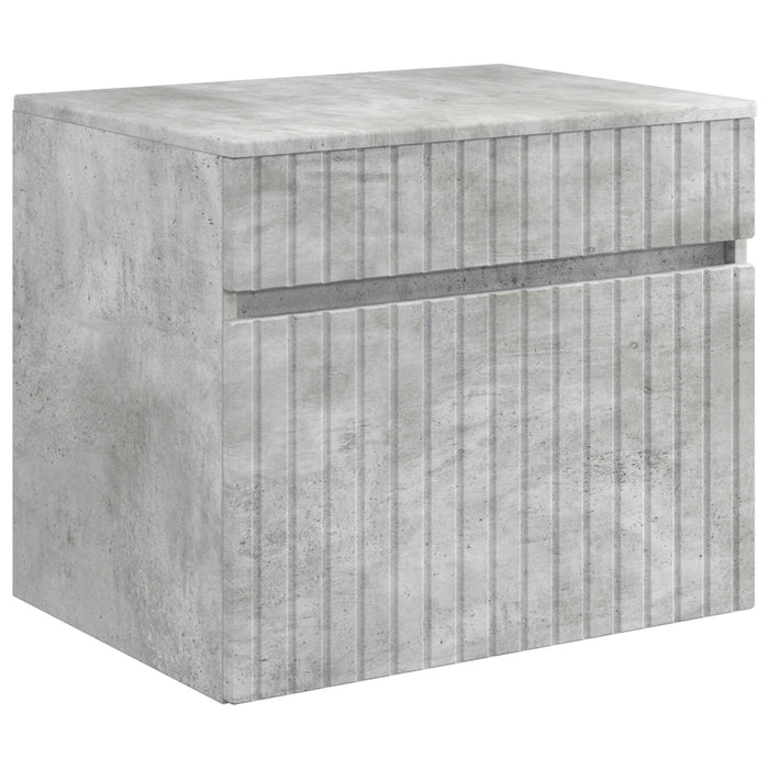 Set dulap baie 3 buc. Gri Beton 49 x 44,5 x 66 cm WALTI