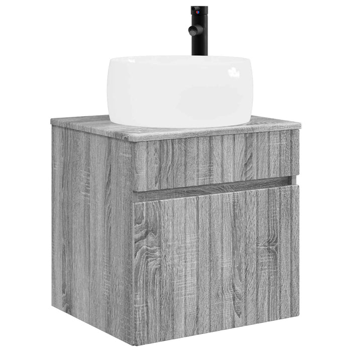 Set dulap baie 3 buc. Sonoma gri 49 x 44,5 x 66 cm WALTI