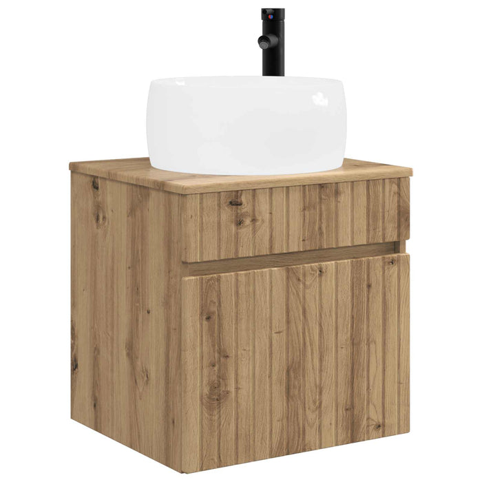 Set dulap baie 3 buc. Stejar Artizanal 49 x 44,5 x 66 cm WALTI