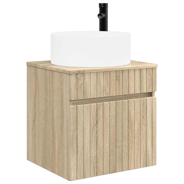 Set dulap baie 3 buc. Stejar Sonoma 49 x 44,5 x 65,5 cm WALTI