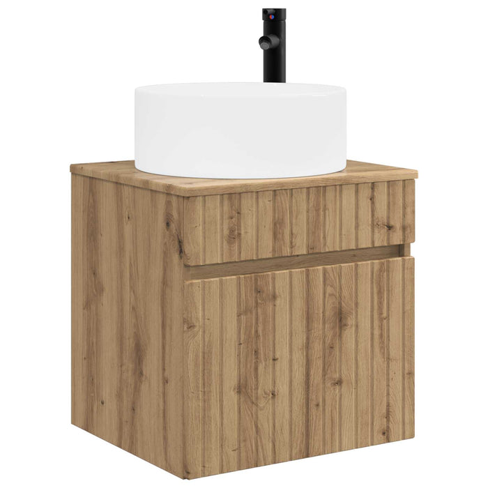 Set dulap baie 3 buc. Stejar Artizanal 49 x 44,5 x 65,5 cm WALTI