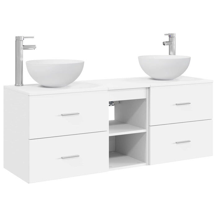 Set dulap baie 3 buc. Alb 49,5 x 35 x 63 cm Lemn prelucrat WALTI