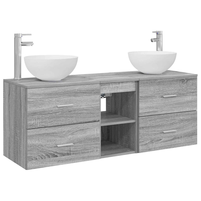 Set dulap baie 3 buc. Sonoma gri 49,5 x 41 x 64,5 cm WALTI
