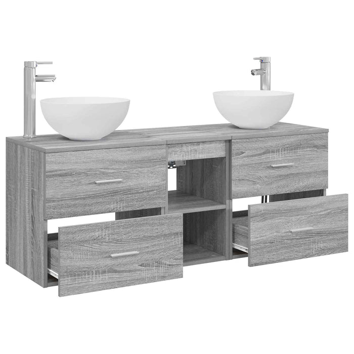 Set dulap baie 3 buc. Sonoma gri 49,5 x 41 x 64,5 cm WALTI
