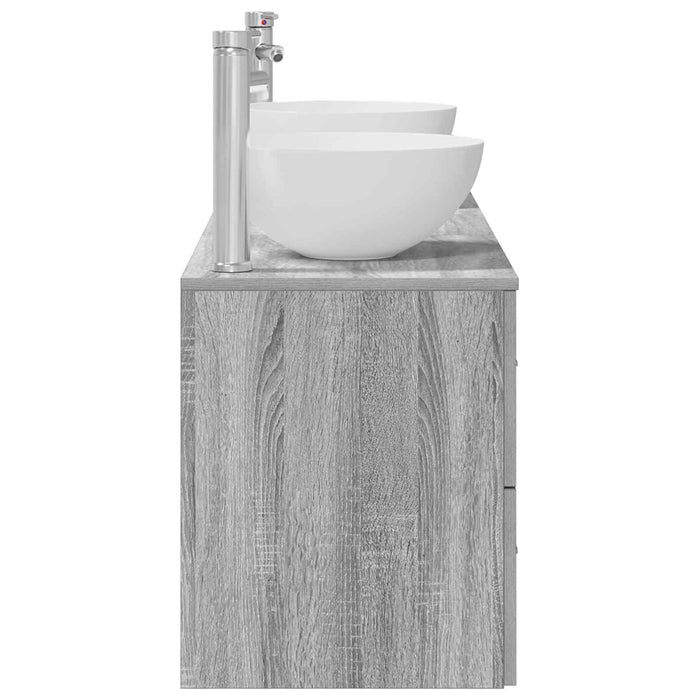 Set dulap baie 3 buc. Sonoma gri 49,5 x 41 x 64,5 cm WALTI
