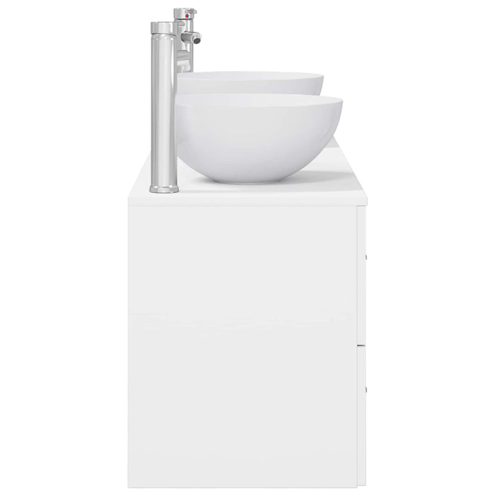 Set dulap baie 3 buc. Alb 49,5 x 41 x 64,5 cm Lemn prelucrat WALTI