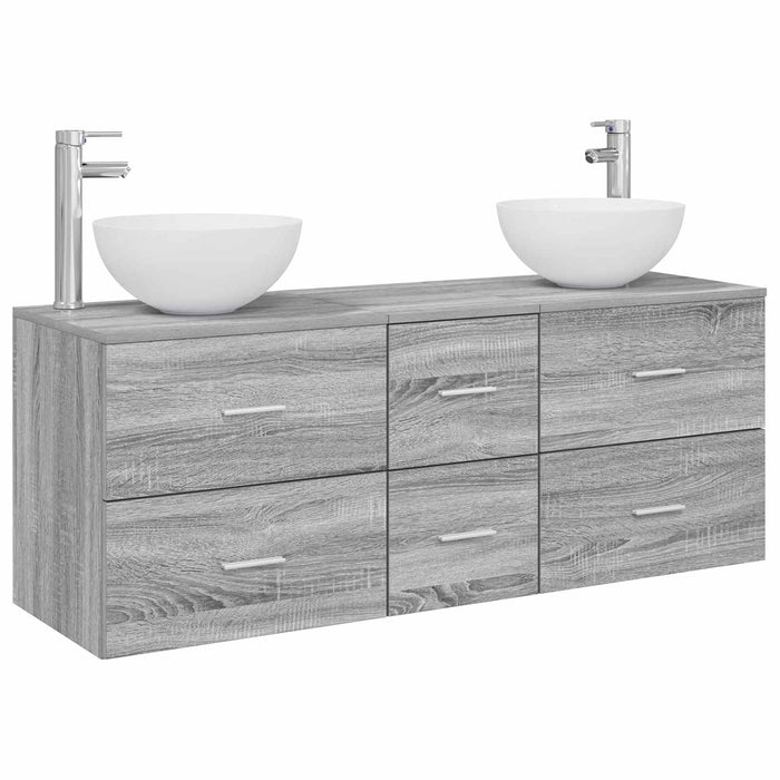 Set dulap baie 3 buc. Sonoma gri 49,5 x 41 x 64,5 cm WALTI