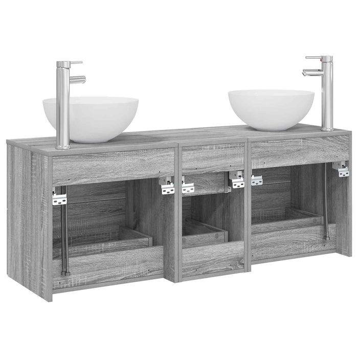 Set dulap baie 3 buc. Sonoma gri 49,5 x 41 x 64,5 cm WALTI