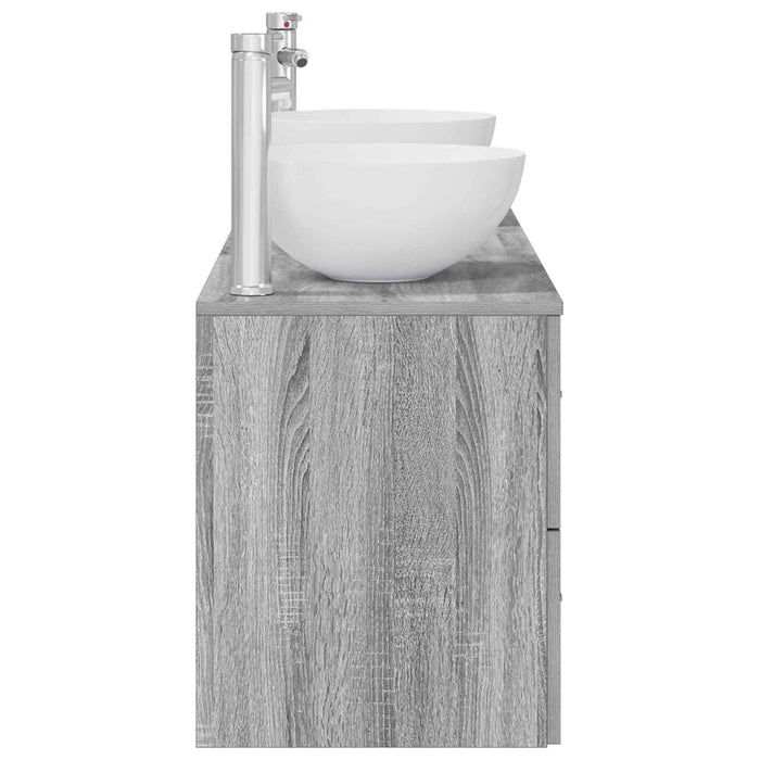 Set dulap baie 3 buc. Sonoma gri 49,5 x 41 x 64,5 cm WALTI