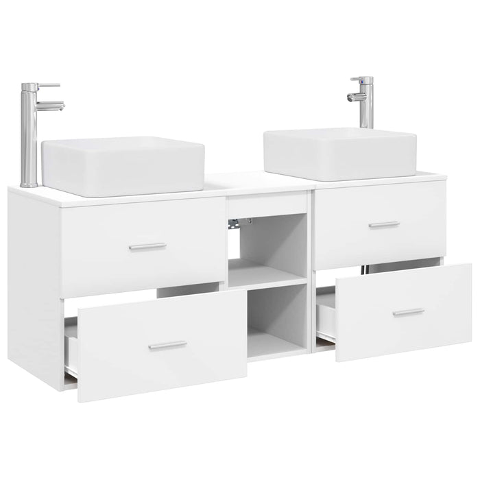 Set dulap baie 3 buc. Alb 49,5 x 41 x 63 cm Lemn prelucrat WALTI