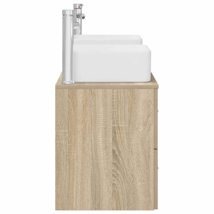 Set dulap baie 3 buc. Stejar Sonoma 49,5 x 41 x 63 cm WALTI
