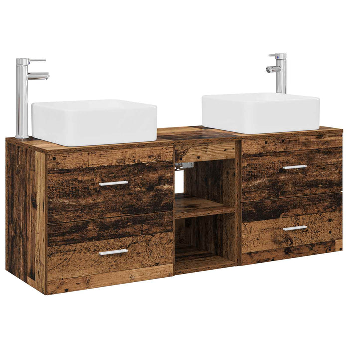 Set dulap baie 3 buc. Lemn vechi 49,5 x 41 x 63 cm WALTI
