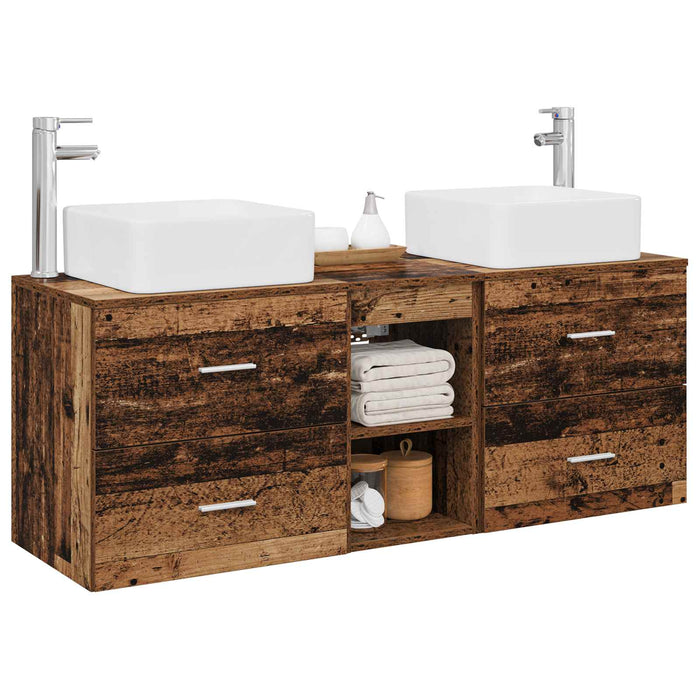 Set dulap baie 3 buc. Lemn vechi 49,5 x 41 x 63 cm WALTI
