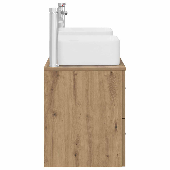 Set dulap baie 3 buc. Stejar Artizanal 49,5 x 41 x 63 cm WALTI