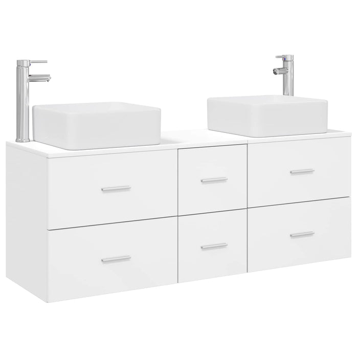 Set dulap baie 3 buc. Alb 49,5 x 41 x 63 cm Lemn prelucrat WALTI