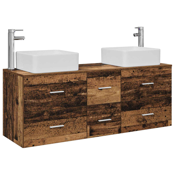 Set dulap baie 3 buc. Lemn vechi 49,5 x 41 x 63 cm WALTI