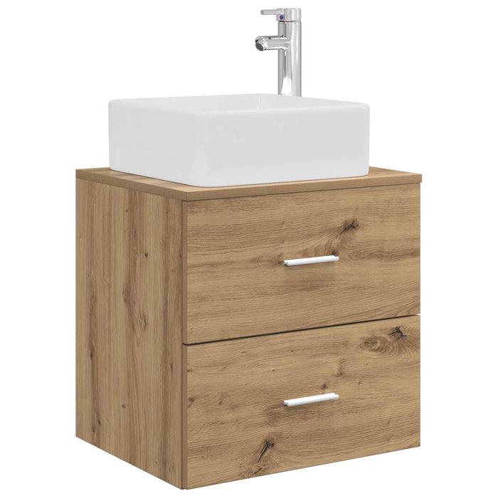 Set dulap baie 3 buc. Stejar Artizanal 49,5 x 41 x 63 cm WALTI