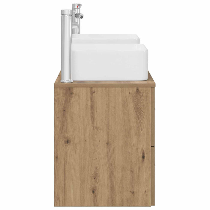 Set dulap baie 3 buc. Stejar Artizanal 49,5 x 41 x 63 cm WALTI