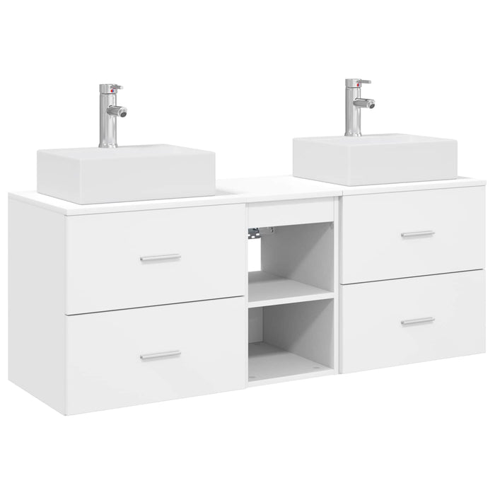 Set dulap baie 3 buc. Alb 49,5 x 41 x 62,5 cm Lemn prelucrat WALTI