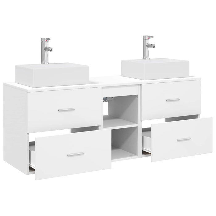 Set dulap baie 3 buc. Alb 49,5 x 41 x 62,5 cm Lemn prelucrat WALTI
