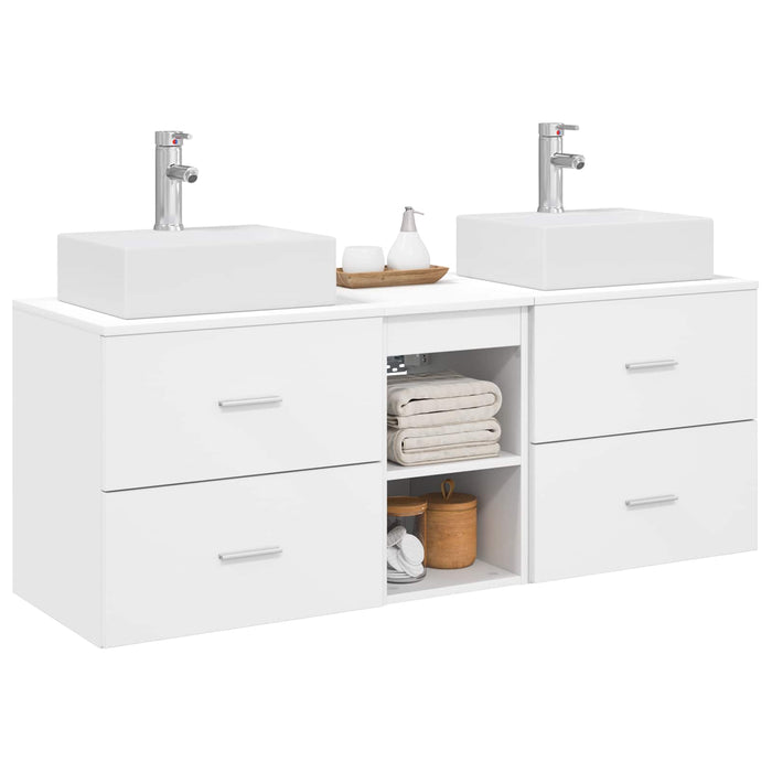 Set dulap baie 3 buc. Alb 49,5 x 41 x 62,5 cm Lemn prelucrat WALTI
