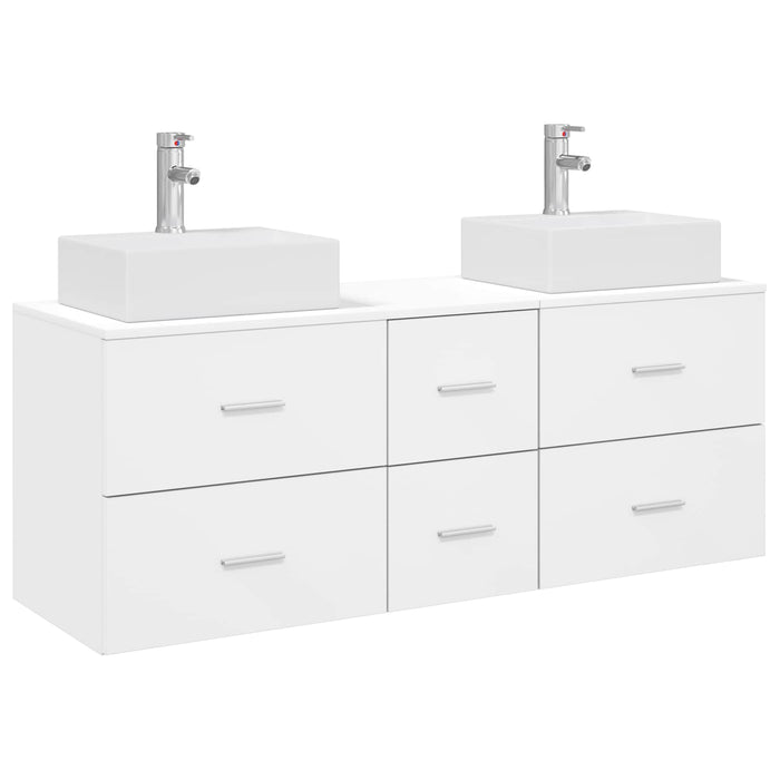 Set dulap baie 3 buc. Alb 49,5 x 41 x 62,5 cm Lemn prelucrat WALTI