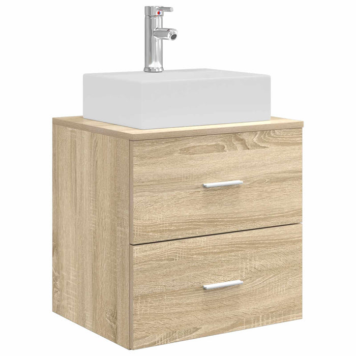 Set dulap baie 3 buc. Stejar Sonoma 49,5 x 41 x 62,5 cm WALTI