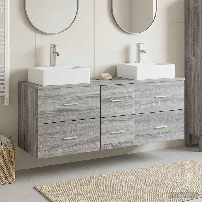Set dulap baie 3 buc. Sonoma gri 49,5 x 41 x 62,5 cm WALTI