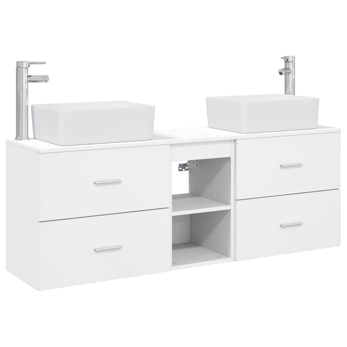 Set dulap baie 3 buc. Alb 53 x 34,5 x 63 cm Lemn prelucrat WALTI