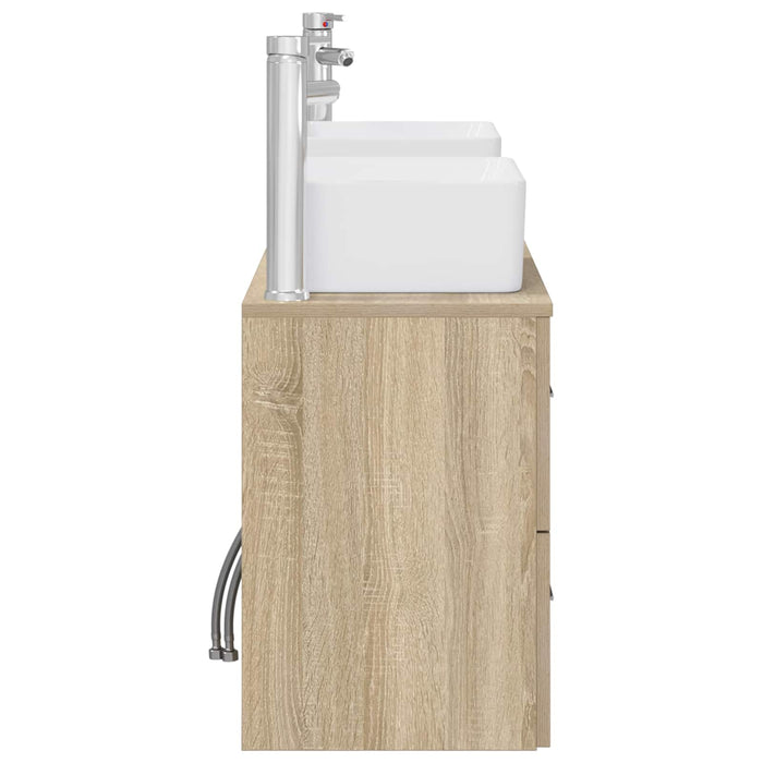 Set dulap baie 3 buc. Stejar Sonoma 53 x 34,5 x 63 cm WALTI