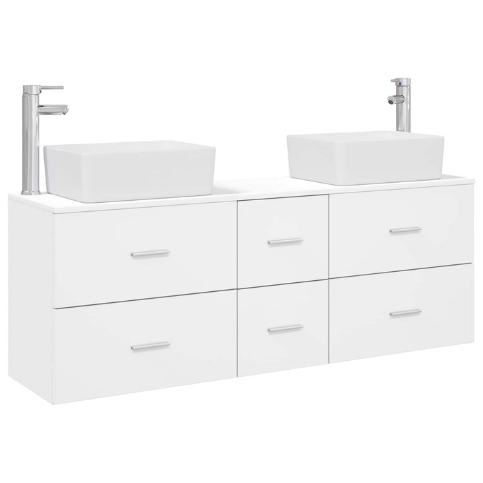 Set dulap baie 3 buc. Alb 53 x 34,5 x 63 cm Lemn prelucrat WALTI