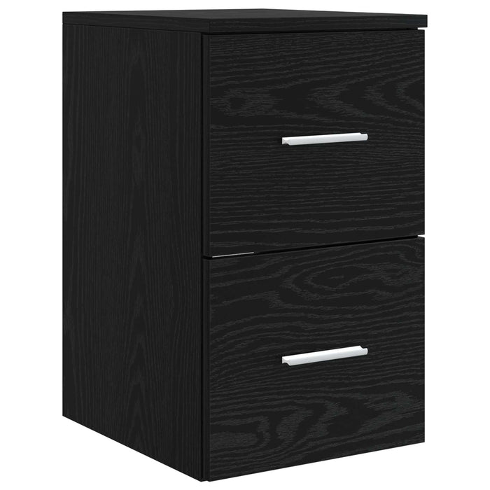 Set dulap baie 3 buc. Negru 53 x 34,5 x 63 cm Lemn prelucrat WALTI