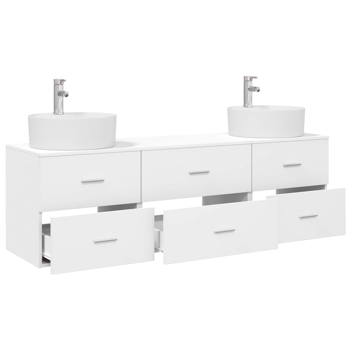 Set dulap baie 3 buc. Alb 62,5 x 44,5 x 50 cm Lemn prelucrat WALTI