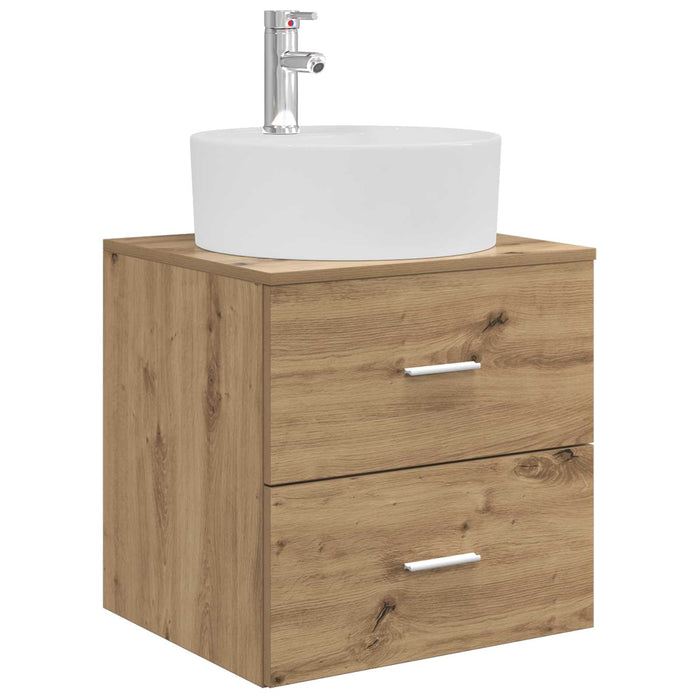 Set dulap baie 3 buc. Stejar Artizanal 62,5 x 44,5 x 50 cm WALTI