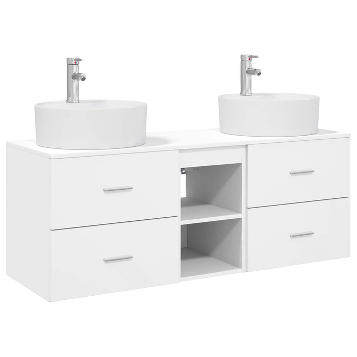 Set dulap baie 3 buc. Alb 49,5 x 44,5 x 65 cm Lemn prelucrat WALTI