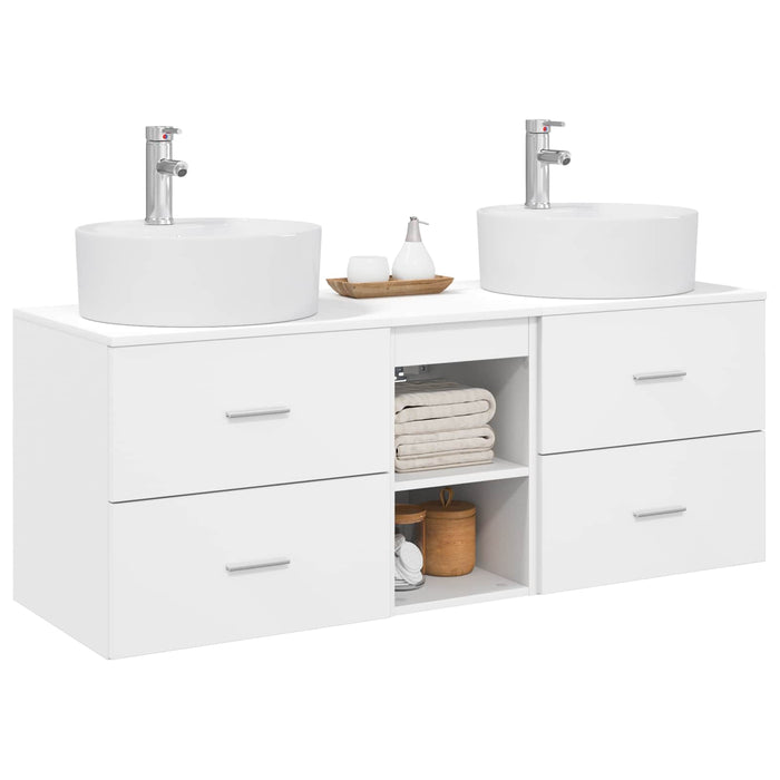 Set dulap baie 3 buc. Alb 49,5 x 44,5 x 65 cm Lemn prelucrat WALTI